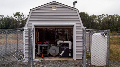 Groundwater Treatment Shed